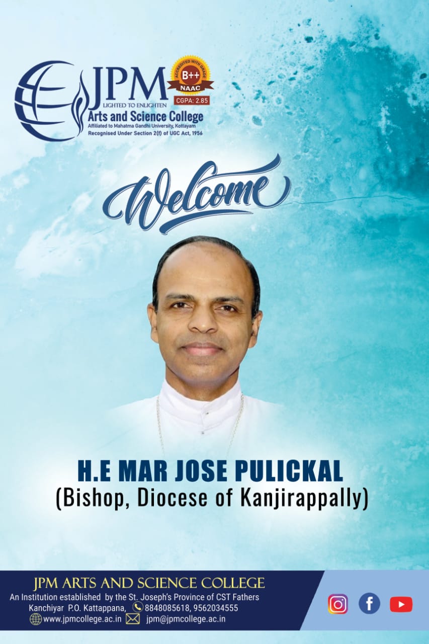 We  Welcomes HIS EXCELLENCY MAR JOSE PULICKAL (Bishop , Diocese of Kanjirappally) to our JPM family